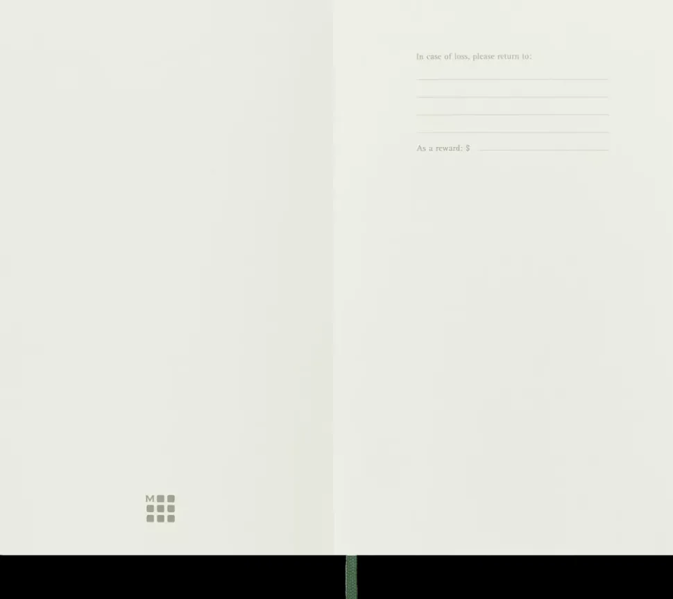 Cuaderno Verde mirto Clásico Tapa Blanda Rayas 13x21cm Moleskine