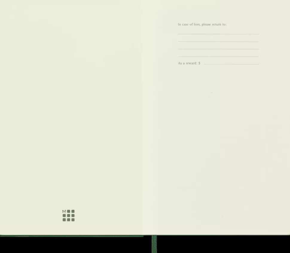 Cuaderno Verde mirto Clásico Tapa Dura Lisa 13x21cm Moleskine