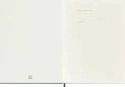 Cuaderno verde mirto tapa dura puntos Classic Moleskine 19x25cm