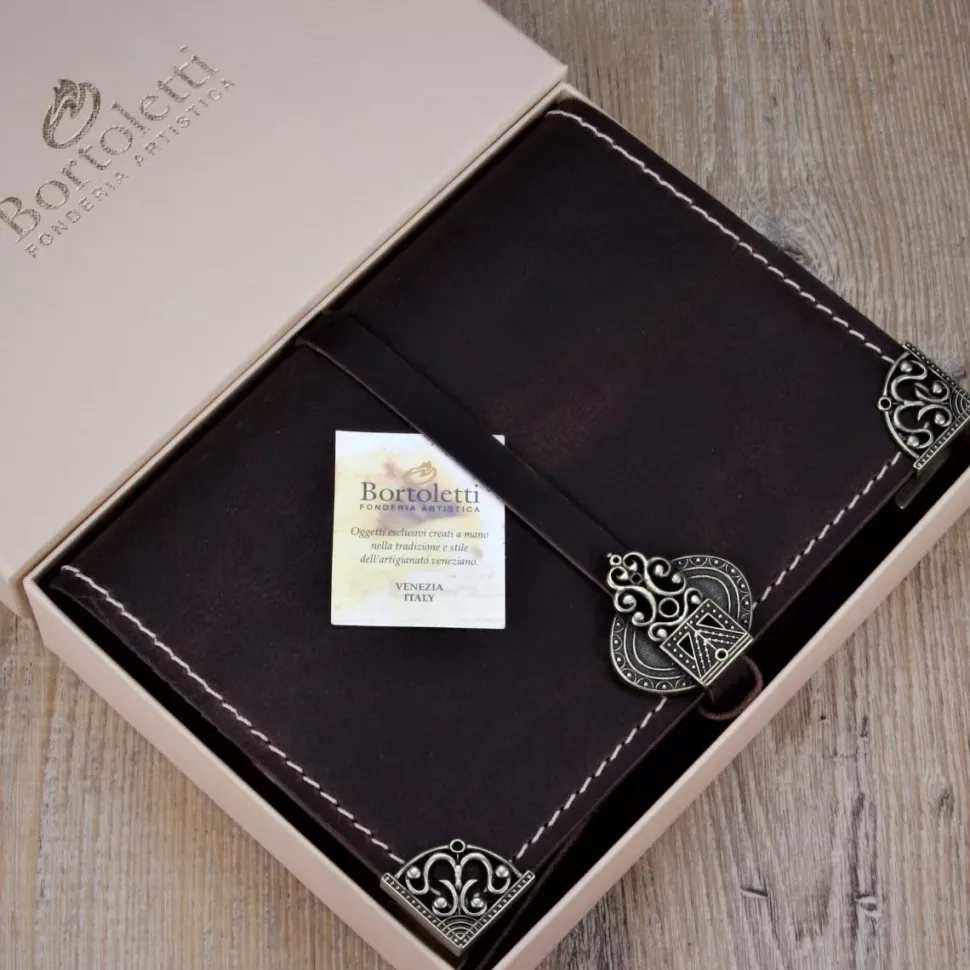 Diario en piel 23x16cm Bortoletti