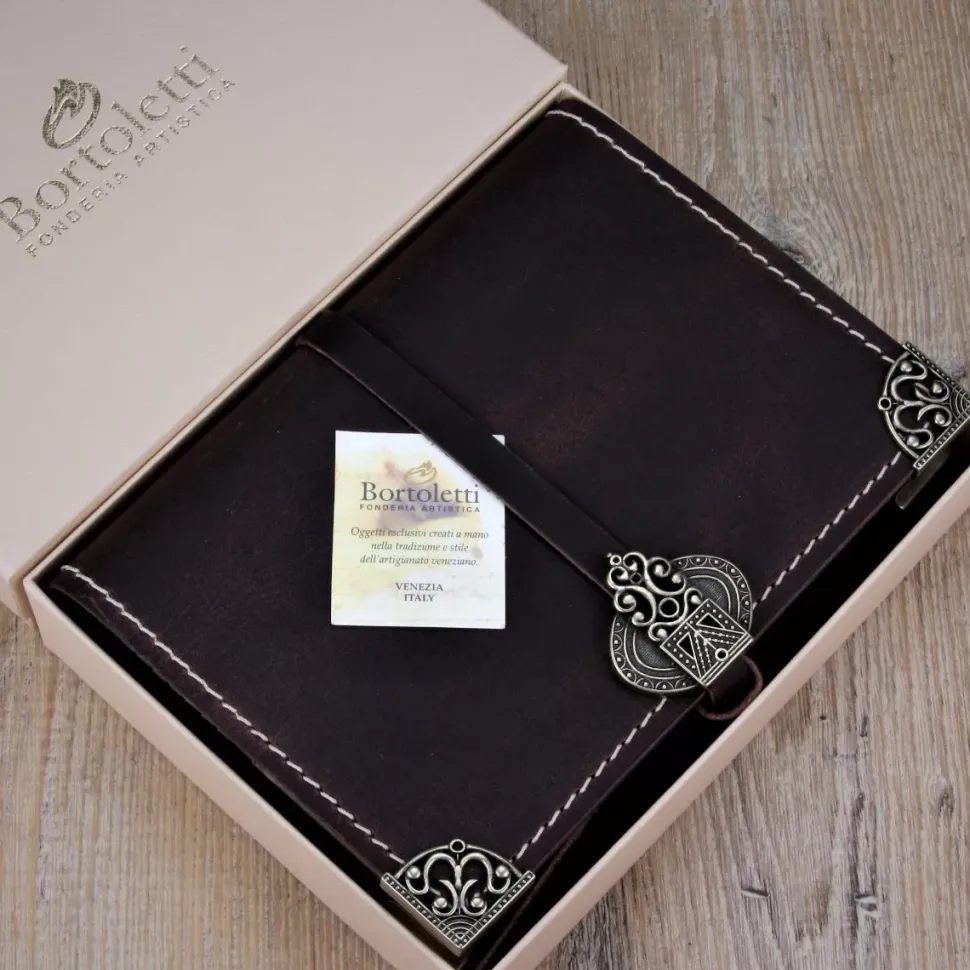Diario en piel 23x16cm Bortoletti