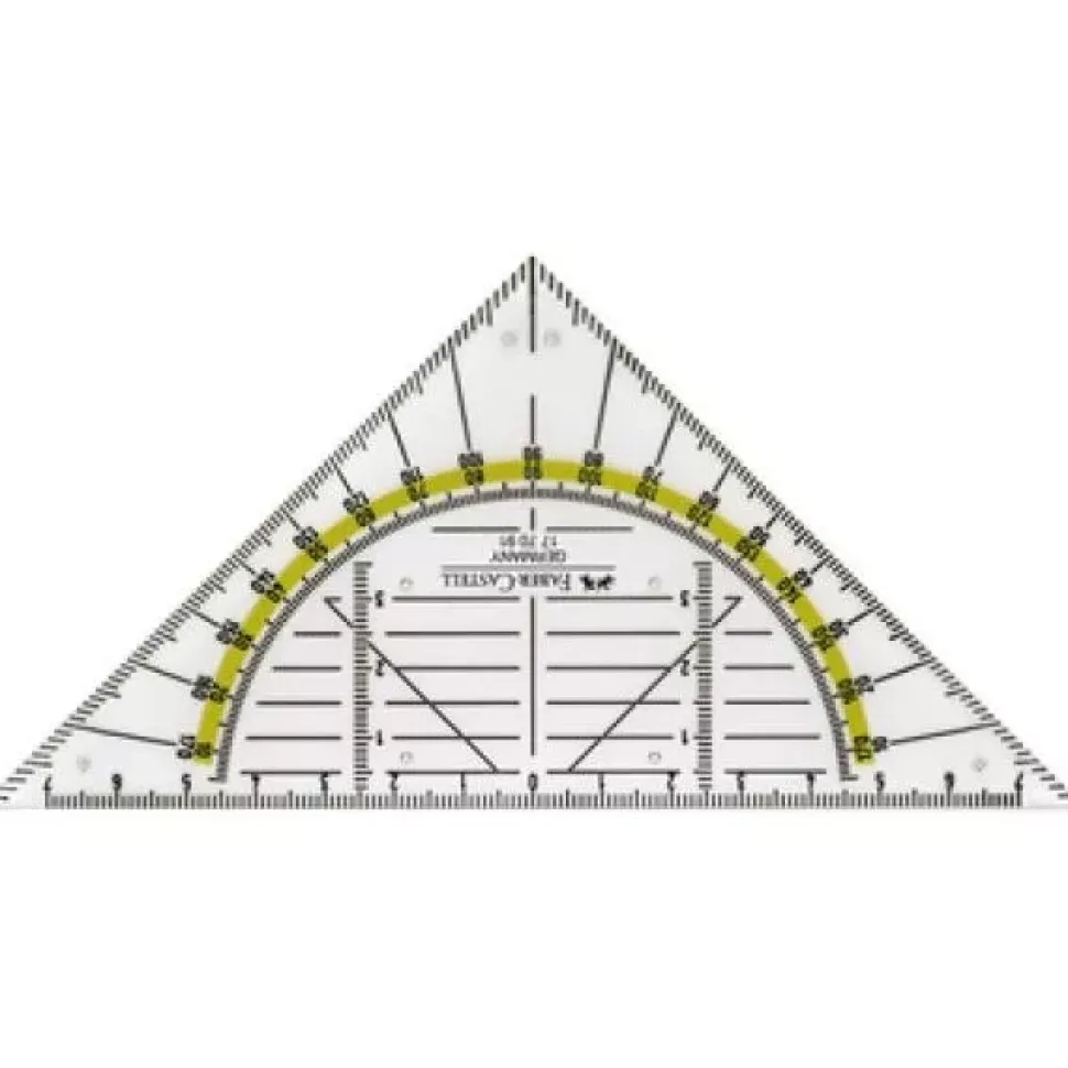 Escuadra geométrica triángulo BK Faber-Castell