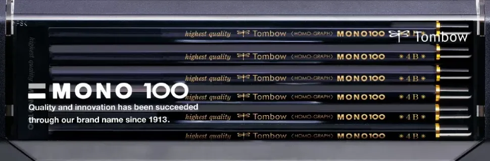 Estuche 12 lápices 4B Premium Mono100 Tombow