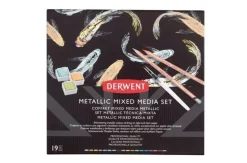 Estuche 18 Piezas Mixed Media Metallic Derwent