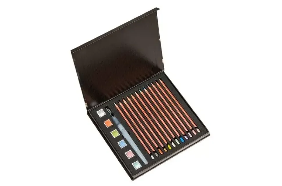 Estuche 18 Piezas Mixed Media Metallic Derwent