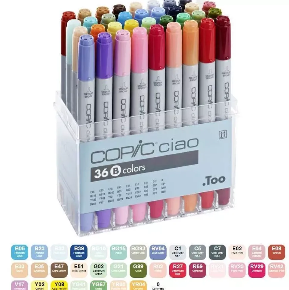 Estuche B de 36 rotuladores Copic Ciao