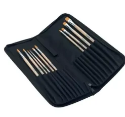 Estuche con cremallera 10 pinceles
