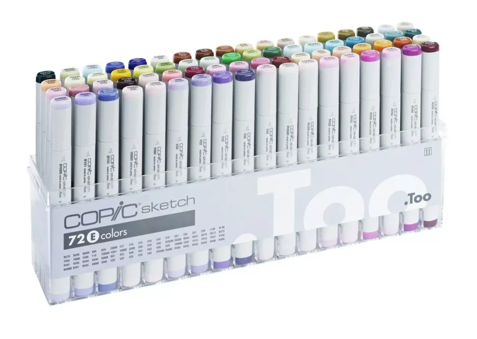 Estuche D de 72 rotuladores Copic Sketch