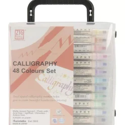 Estuche de 48 rotuladores Calligraphy Zig