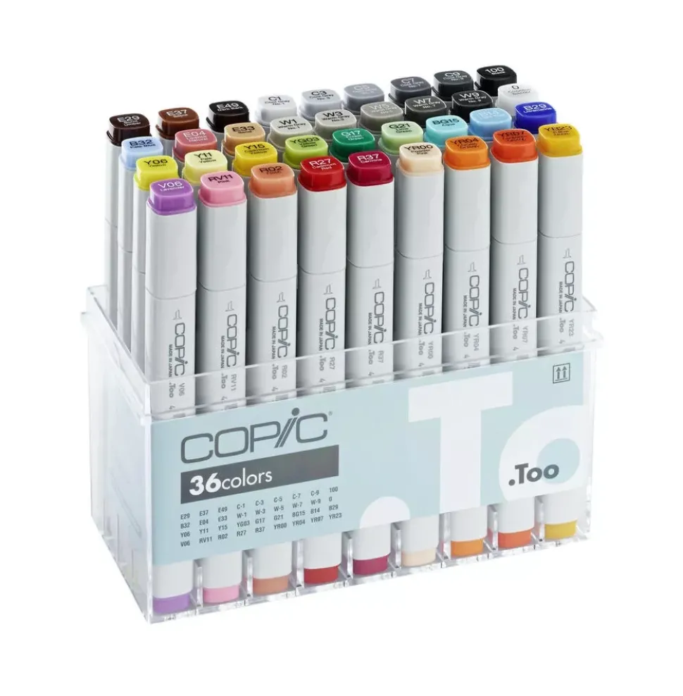 Estuche de 36 rotuladores Copic Classic Sketch