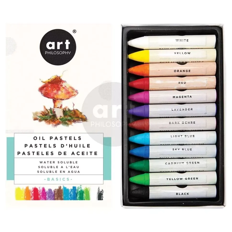 Estuche de ceras al óleo acuarelables Basics Prima Art Philosophy