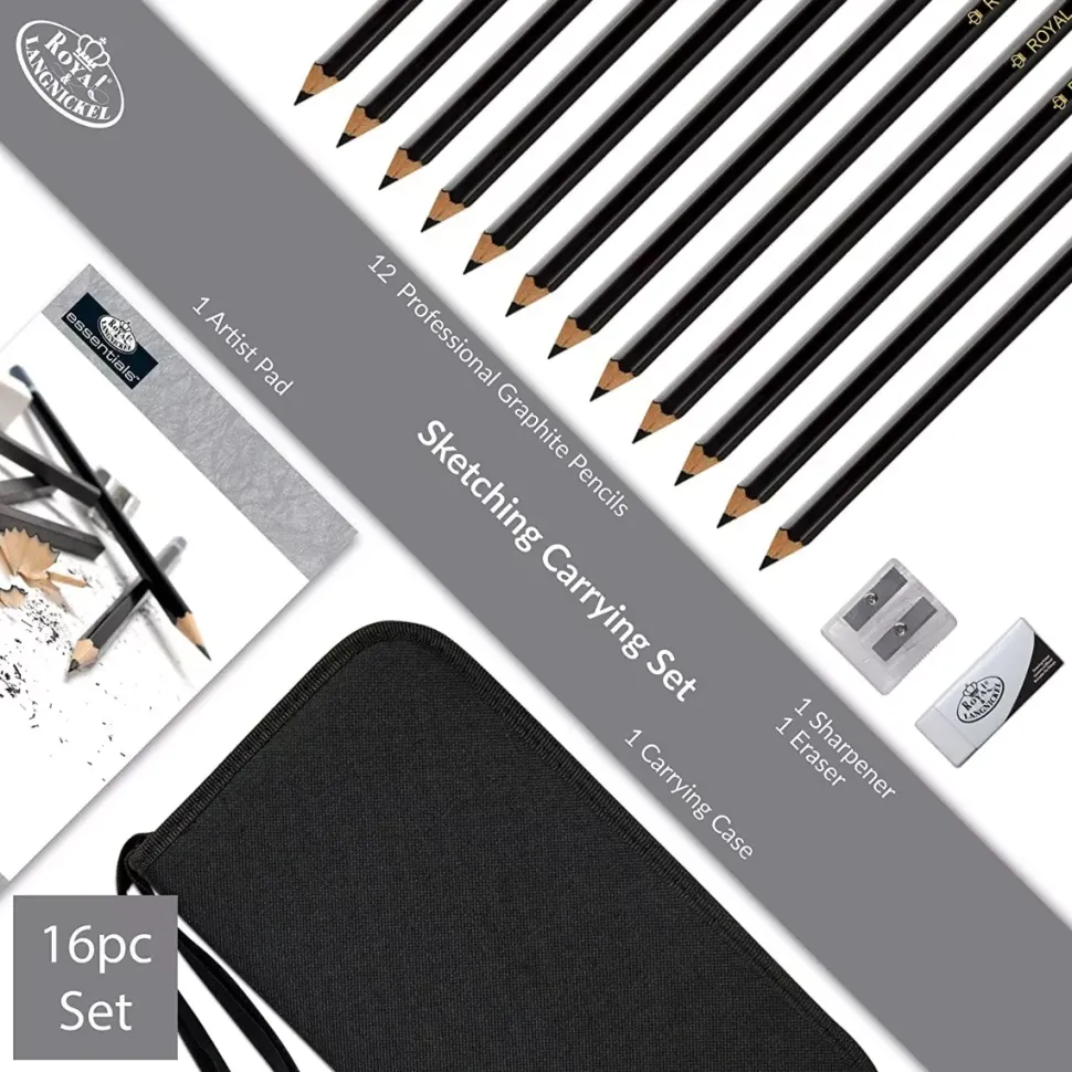 Estuche de Lápices de Grafito Sketch Keep N Carry Royal & Langnickel