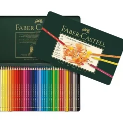 Estuche de Metal 36 Lápices de colores Polychromos Faber-Castell
