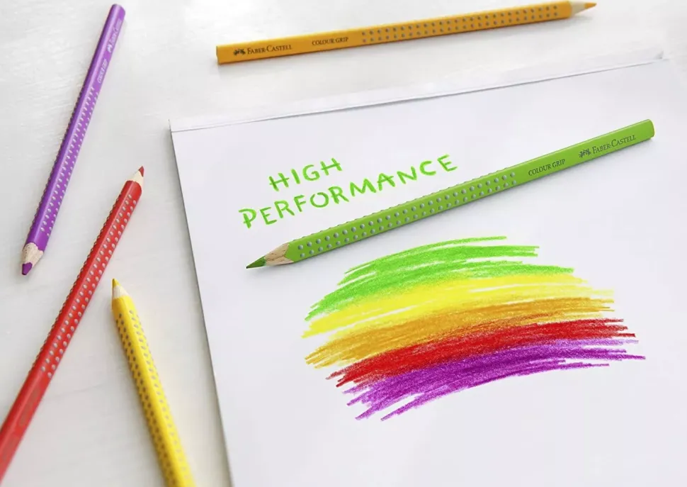 Estuche de Metal 12 Lápices Colour Grip Faber-Castell
