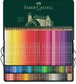 Estuche de Metal 120 Lápices de colores Polychromos Edición Especial Faber-Castell
