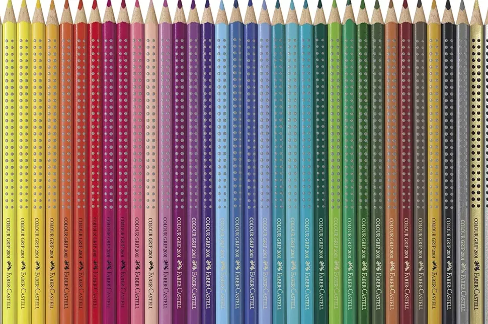 Estuche de Metal 36 Lápices Colour Grip Faber-Castell