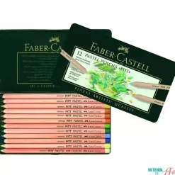 Estuche de Metal 12 lápices Pastel Pitt Artist Pen Faber-Castell
