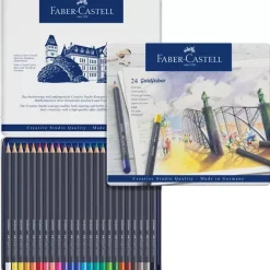 Estuche de Metal 24 lápices de colores Goldfaber Faber-Castell