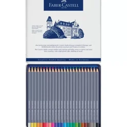 Estuche de Metal 24 lápices acuarelables Goldfaber Aqua Faber-Castell