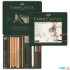 Estuche de Metal 21 piezas Pitt Monochrome Faber-Castell