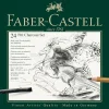 Estuche de Metal 24 piezas Pitt Charcoal Monochrome Faber-Castell