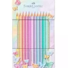 Estuche de Metal Pastel 12 Lápices de colores Sparkle Faber-Castell