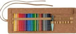 Estuche Enrollable 30 Lápices Acuarelables Albrecht Dürer + Pincel Con Depósito Faber-Castell
