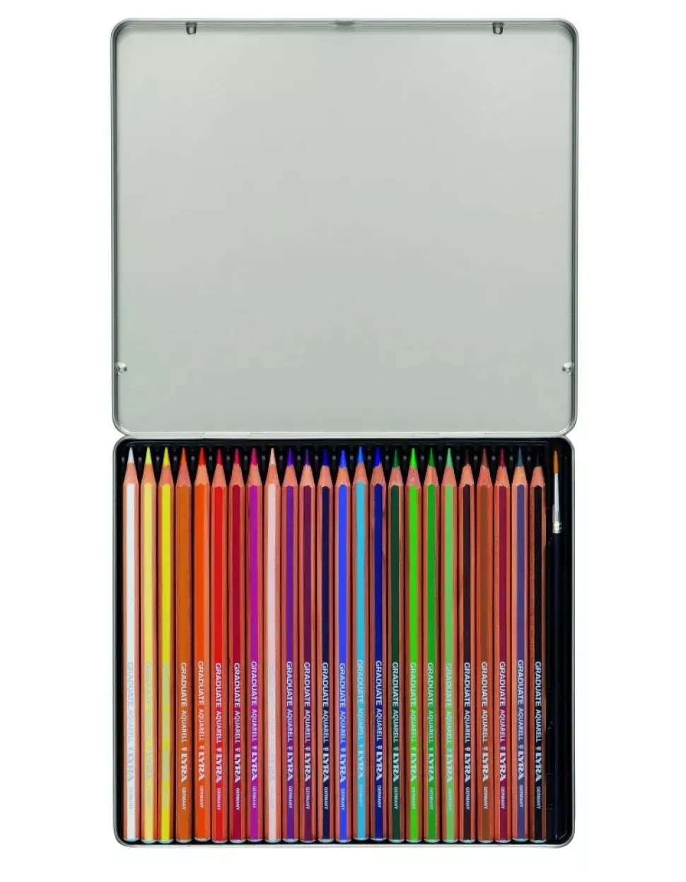 Estuche Metálico 24 Lápices Acuarelables Graduate Aquarell Lyra
