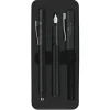 Estuche metálico con pluma estilográfica y bolígrafo Negro Faber-Castell