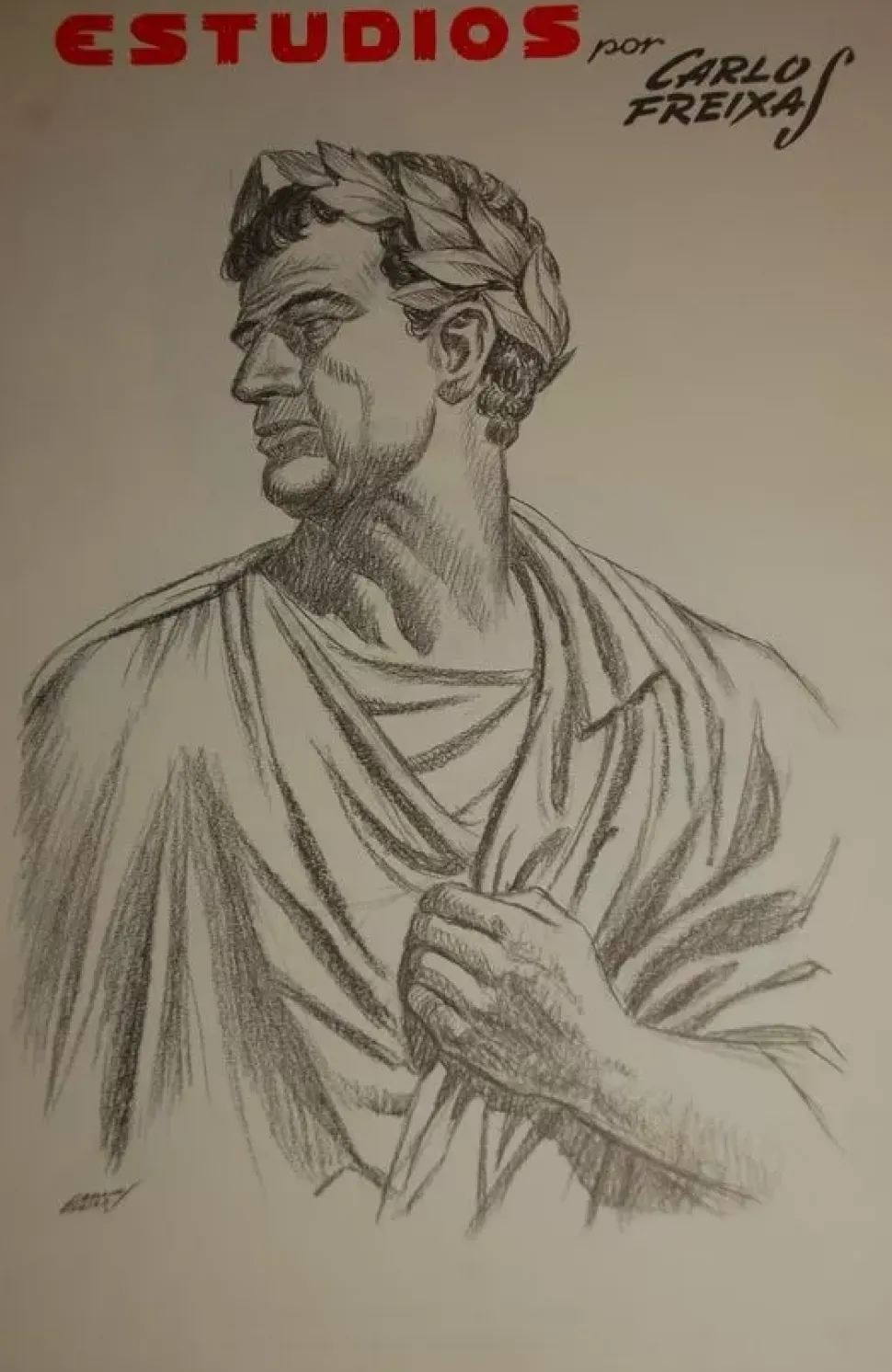 Estudios de dibujo artístico por Carlos Freixas ES29 Bustos clásicos