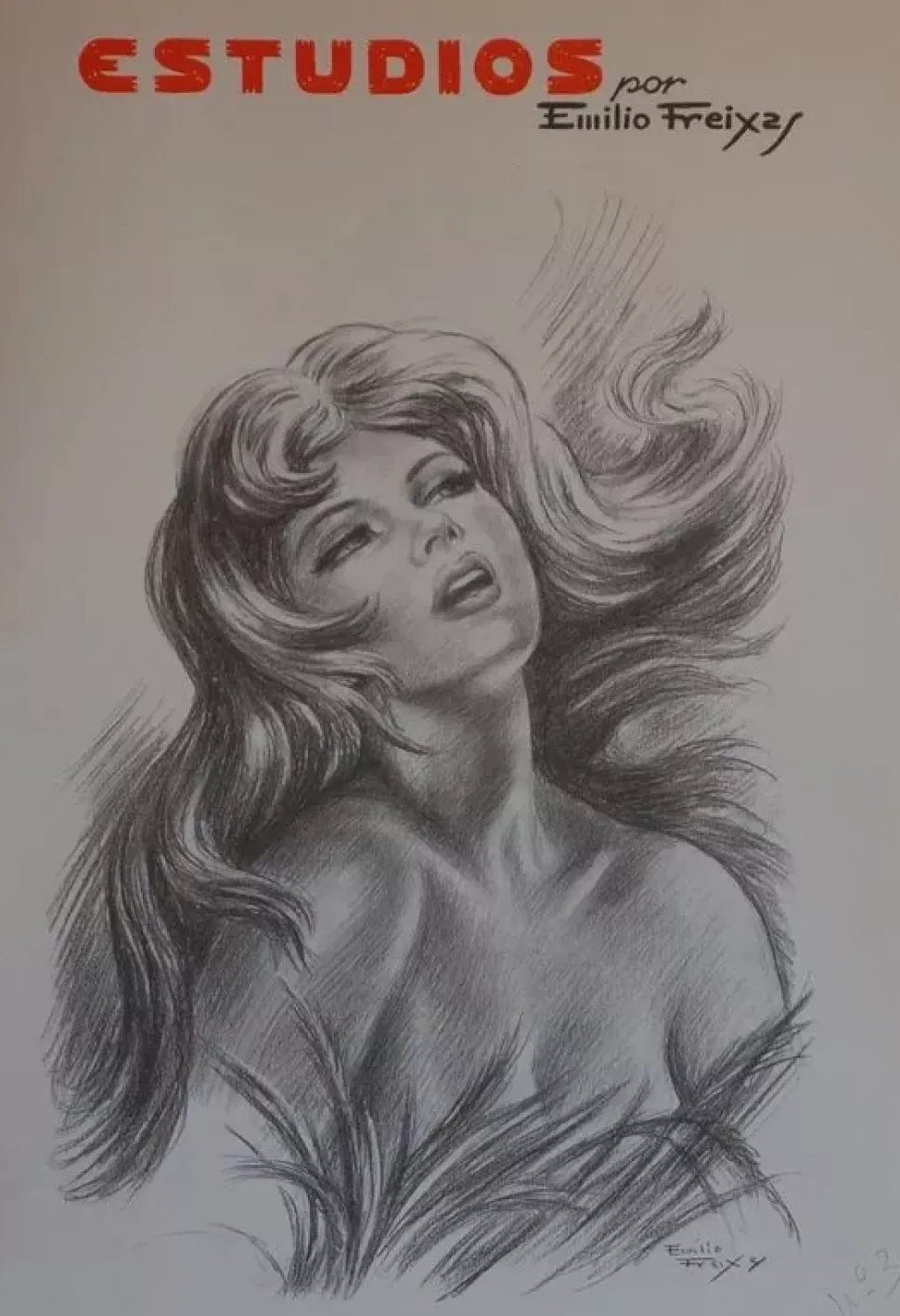 Estudios de dibujo artístico por Emilio Freixas ES03 Bustos de mujer