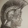 Estudios de dibujo artístico por Emilio Freixas ES01 Cabezas de guerreros