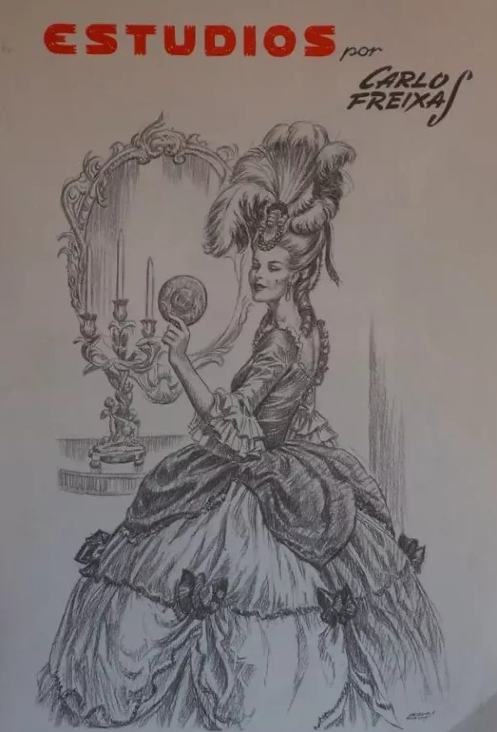 Estudios de dibujo artístico por Carlos Freixas ES18 Estampas del Rococó