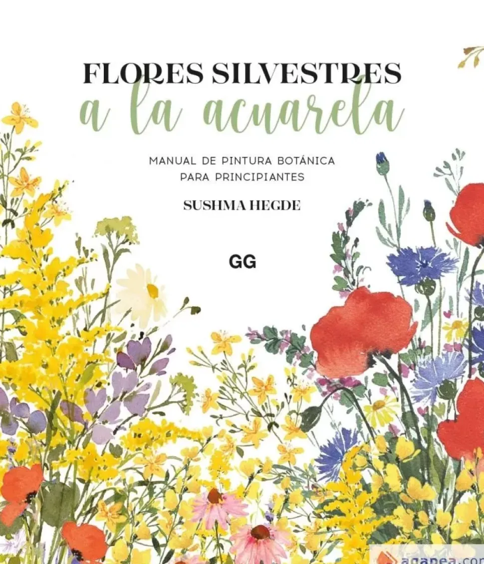 Flores silvestres a la acuarela