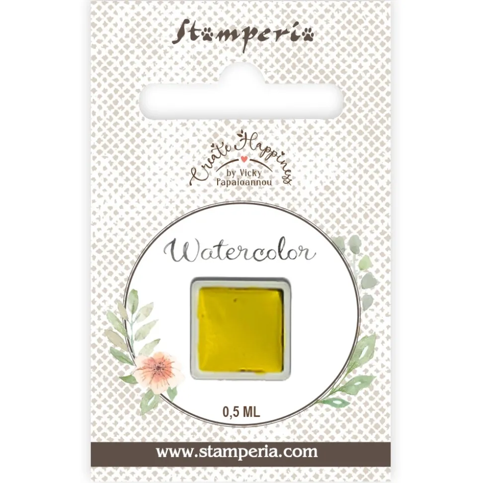 Godet acuarela Amarillo Watercolor Create Happiness Stamperia