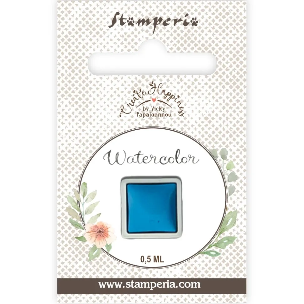 Godet acuarela Azul Cerúleo Watercolor Create Happiness Stamperia