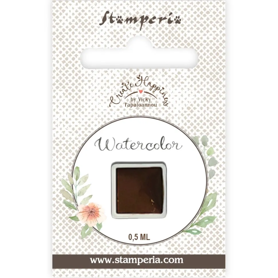 Godet acuarela Marrón Watercolor Create Happiness Stamperia