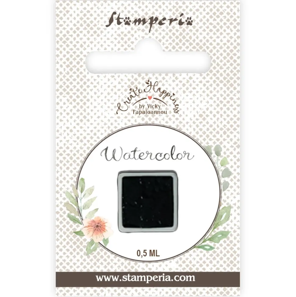 Godet acuarela Negro Watercolor Create Happiness Stamperia