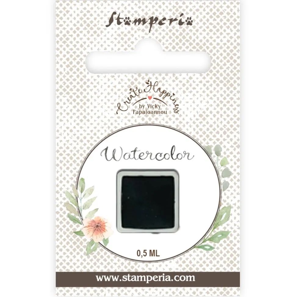 Godet acuarela Verde Oscuro Watercolor Create Happiness Stamperia