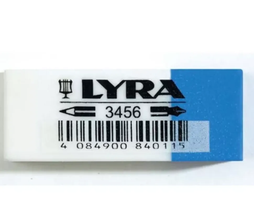 Goma de borrar combinada para lápiz y tinta Lyra