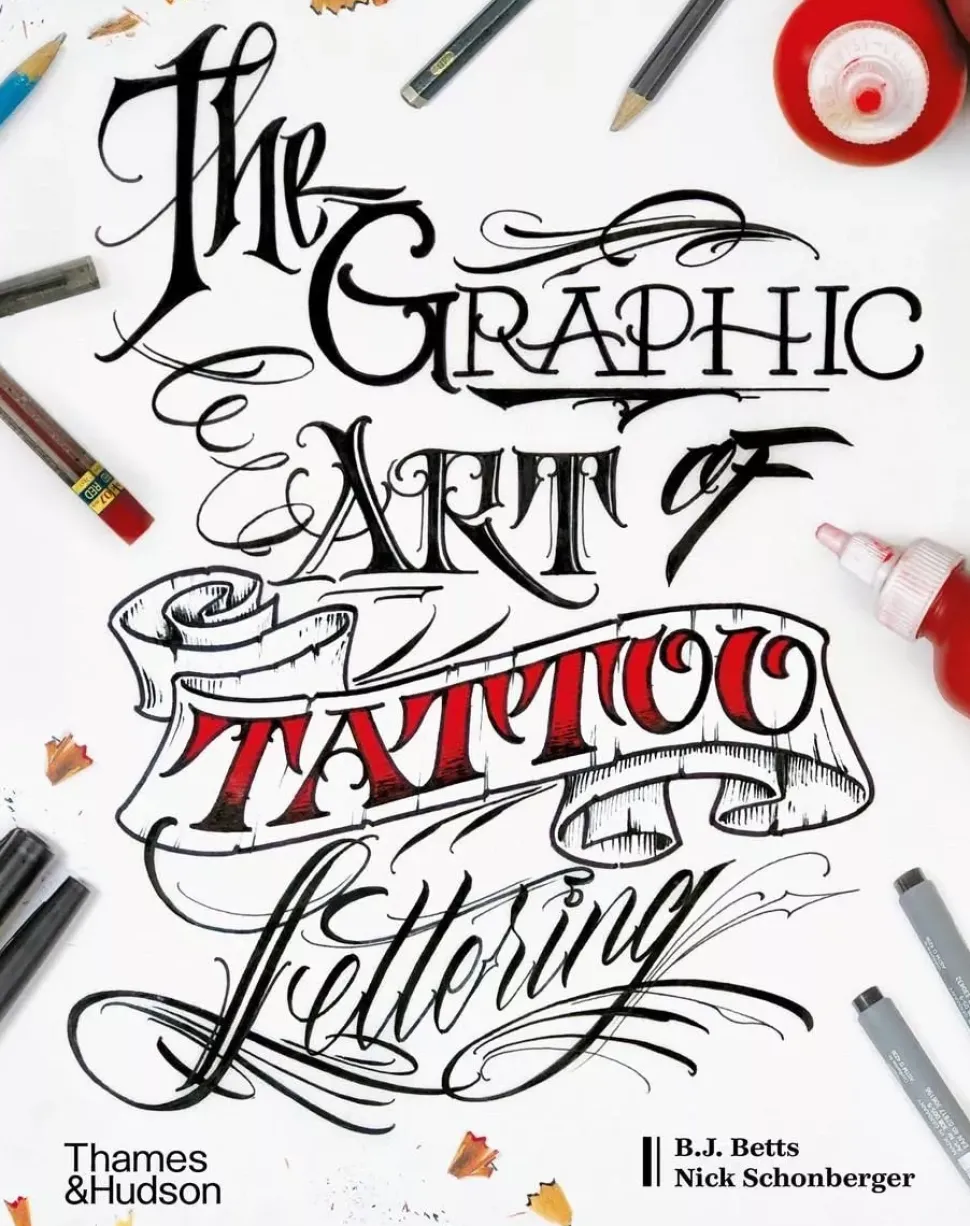 Graphic art of tattoo lettering