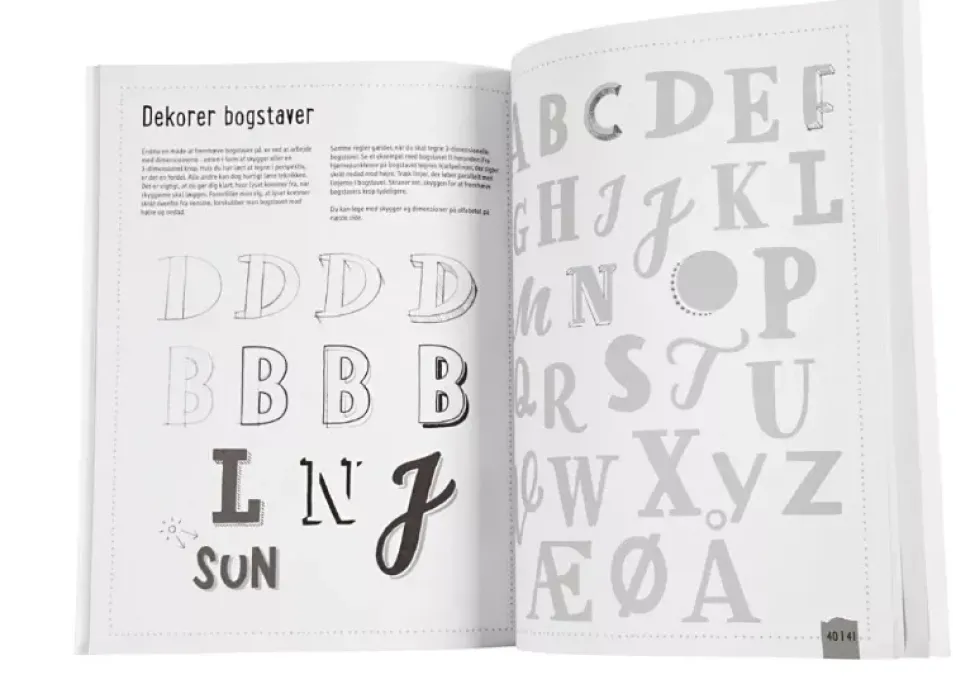 Hand Lettering Ejercicios (danés)