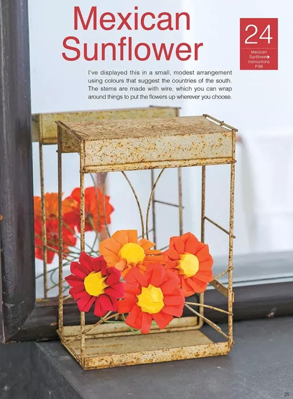 Have fun with origami 3D flowers
