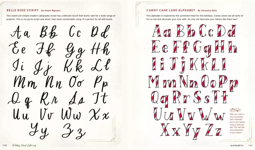 Holiday hand lettering