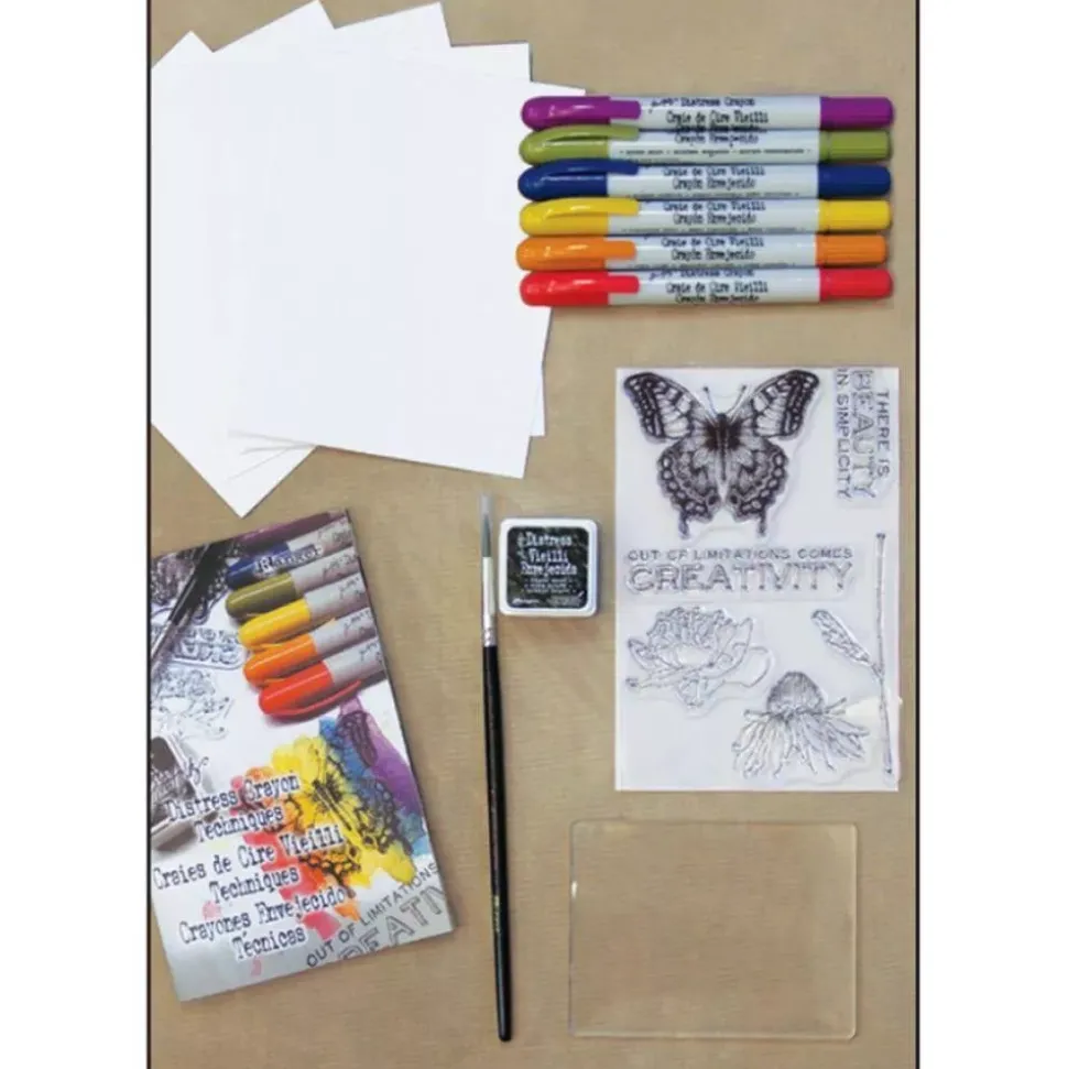 Kit de Acuarela con Crayons DistressTim Holtz Ranger