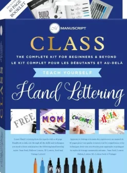 Kit de Caligrafía Class Hand Lettering Manuscript