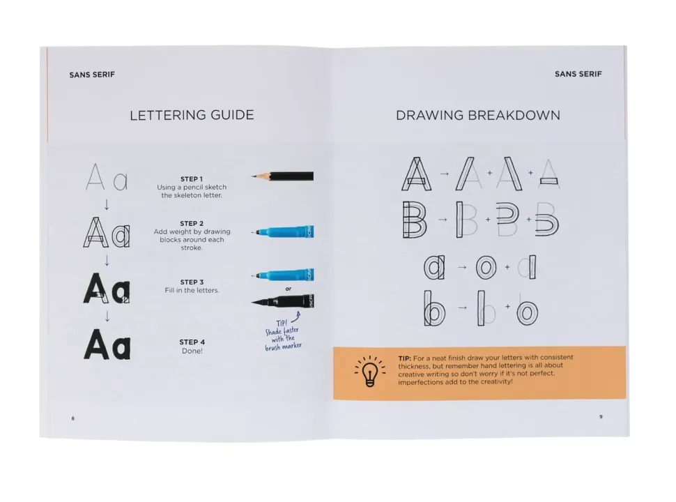 Kit de Caligrafía Class Hand Lettering Manuscript