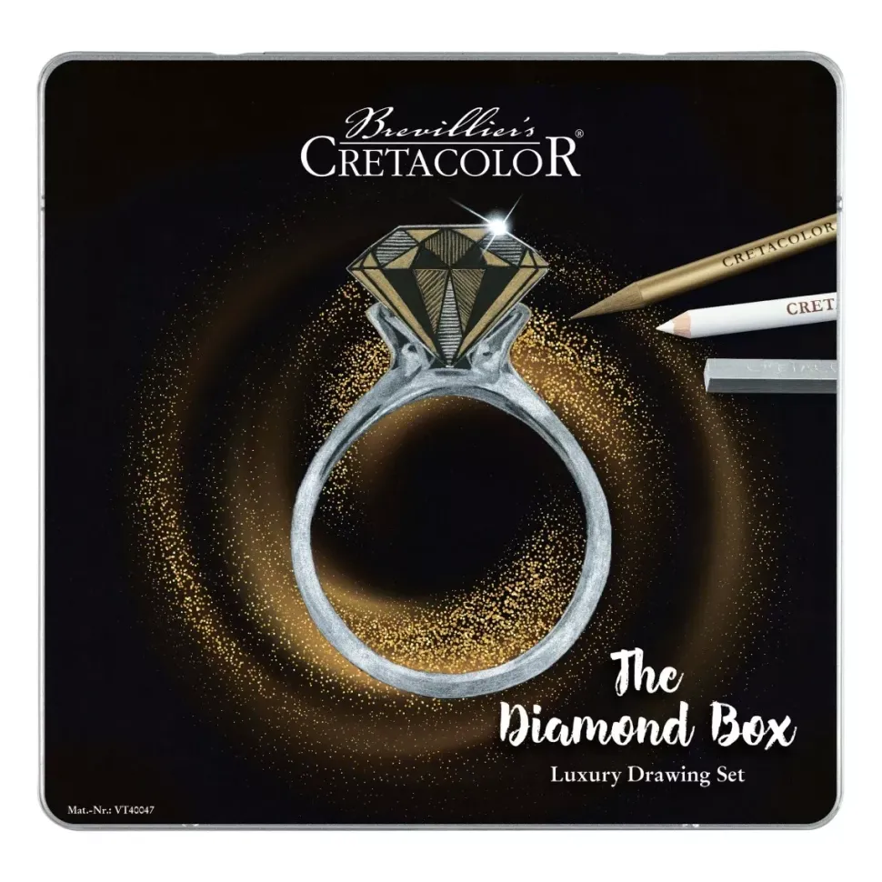 Kit de Dibujo de Lujo The Diamond Box 15 Piezas Cretacolor