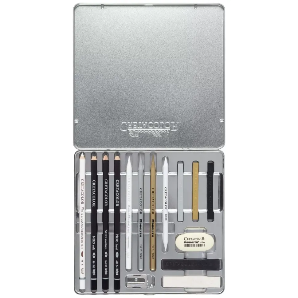 Kit de Dibujo de Lujo The Diamond Box 15 Piezas Cretacolor