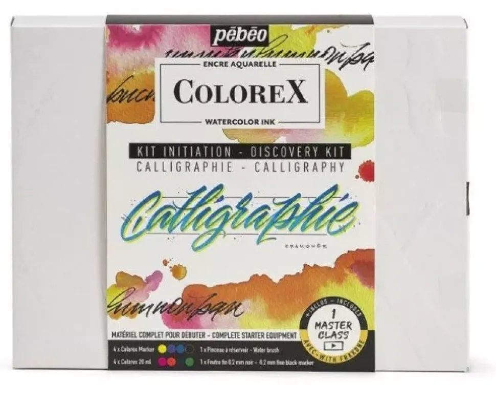 Kit de iniciación a la caligrafía watercolor ink Pebeo